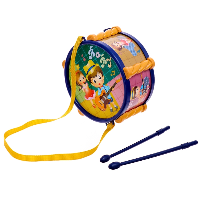 Барабан детский «Малышок», цвета МИКС