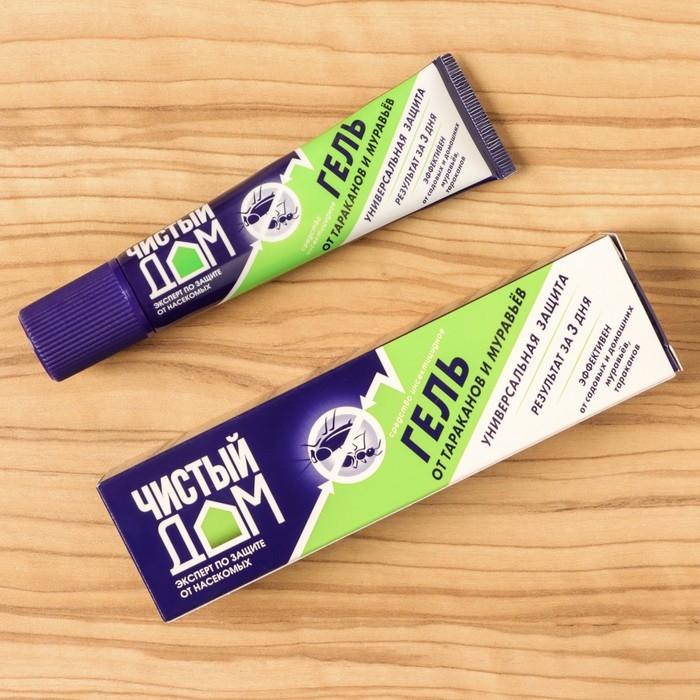 Гель от садовых и домашних муравьев, тараканов Гель от садовых и домашних муравьев, тараканов "Чистый дом", 35 мл