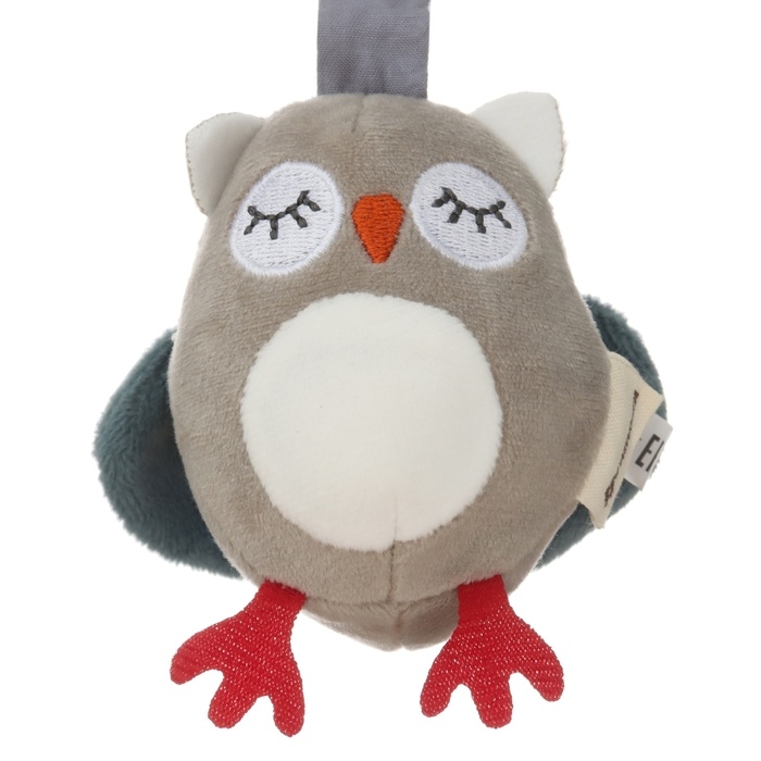 Подвеска - погремушка «Совушка», прорез., пищалка, шуршит, на кроватку, коляску, Крошка Я Подвеска - погремушка «Совушка», прорез., пищалка, шуршит, на кроватку, коляску, Крошка Я