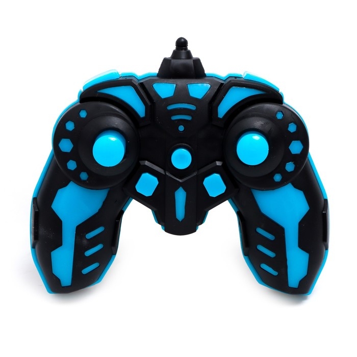 Машина-перевёртыш радиоуправляемая «Трюкач», свет, работает от аккумулятора, цвет синий Машина-перевёртыш радиоуправляемая «Трюкач», свет, работает от аккумулятора, цвет синий