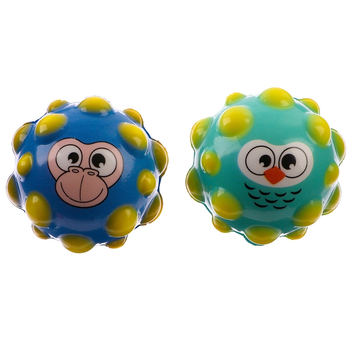 Мягкий мячик «Звери», виды МИКС Мягкий мячик «Звери», виды МИКС