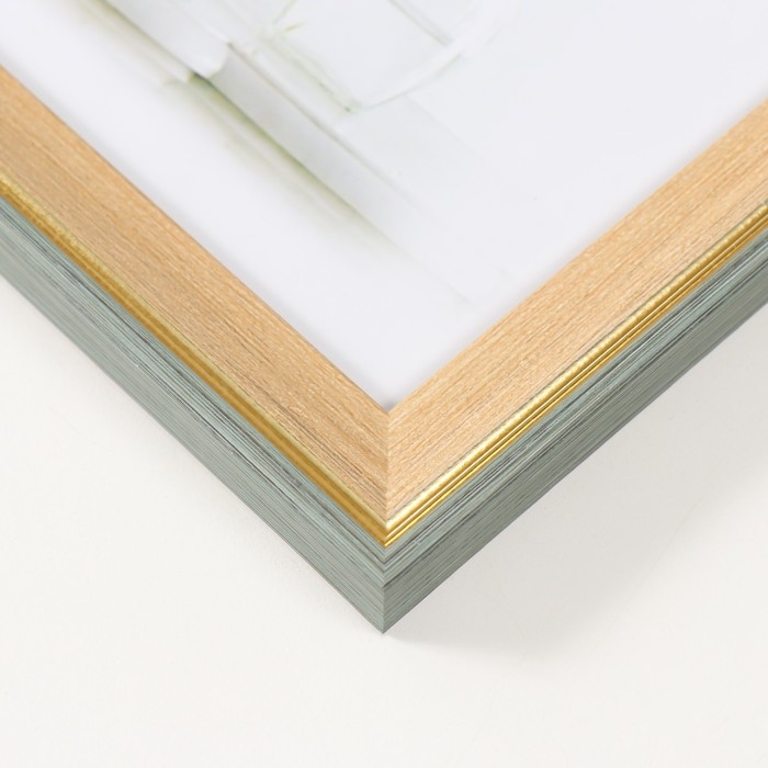 Фоторамка пластик 15х20 см Фоторамка пластик 15х20 см "Дерево с золотой каймой" 17,6х22,6 см