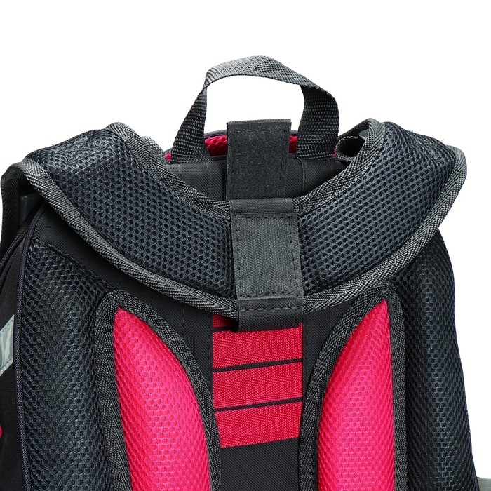 Рюкзак каркасный школьный 38 х 30 х 16 см, эргономичная спинка, Stavia Рюкзак каркасный школьный 38 х 30 х 16 см, эргономичная спинка, Stavia "Звёздочки", серый