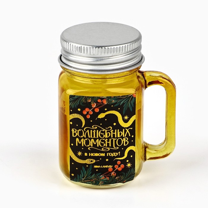 Свеча новогодняя «Волшебных моментов», на Новый год, аромат апельсин, 5,5 см х 4 х 7,3 см Свеча новогодняя «Волшебных моментов», на Новый год, аромат апельсин, 5,5 см х 4 х 7,3 см