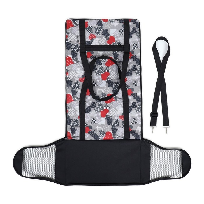 Сумка - переноска для животных  Сумка - переноска для животных "Принт", размер S, 39 х 23 х 27 см, сердечки