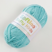 Пряжа 100% акрил "Softy Kids" 90м ±5м 50 гр цвет 16 ярко-голубой