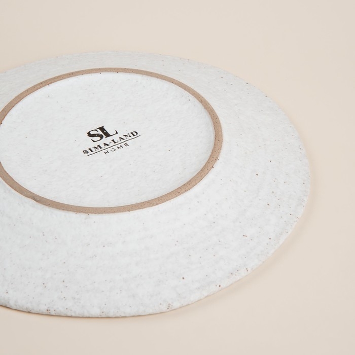 Набор тарелок керамических SL Home «Арена Бланка», d=20 см, цвет белый Набор тарелок керамических SL Home «Арена Бланка», d=20 см, цвет белый