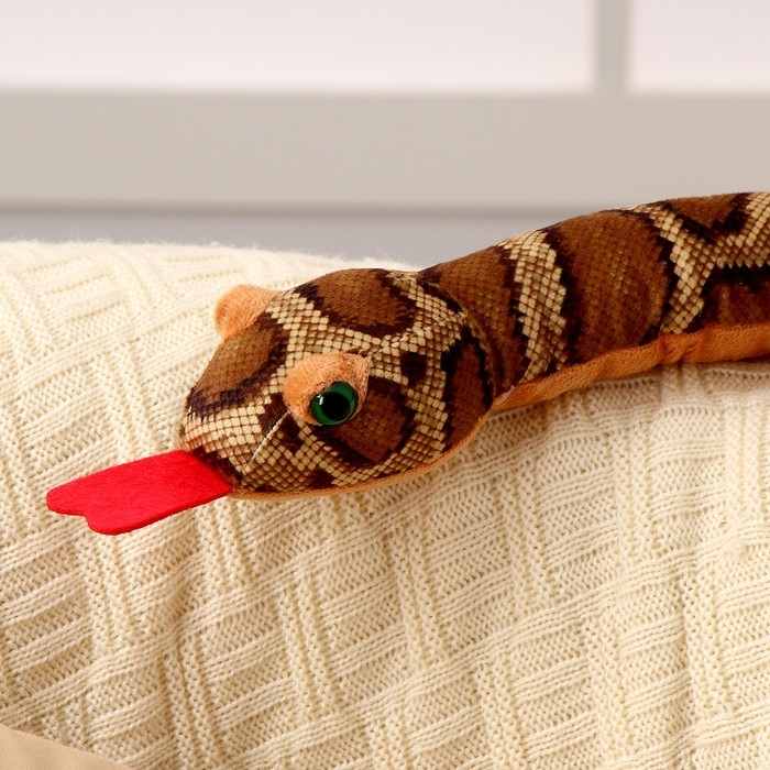 Мягкая игрушка «Змея», 80 см, тёмные пятна Мягкая игрушка «Змея», 80 см, тёмные пятна