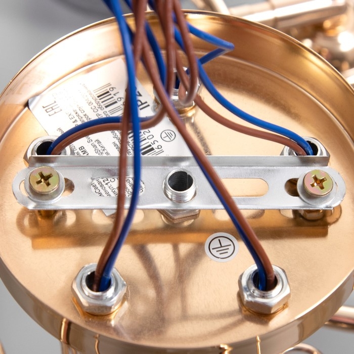 Люстра Люстра "Лойс" 5х40Вт Е27 Золото 54х54х22см