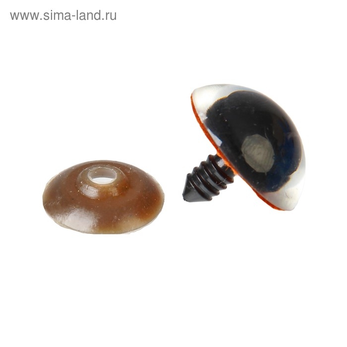 Глаза винтовые с заглушками, «Блёстки» набор 18 шт, размер 1 шт: 2,4 см, цвет коричневый Глаза винтовые с заглушками, «Блёстки» набор 18 шт, размер 1 шт: 2,4 см, цвет коричневый