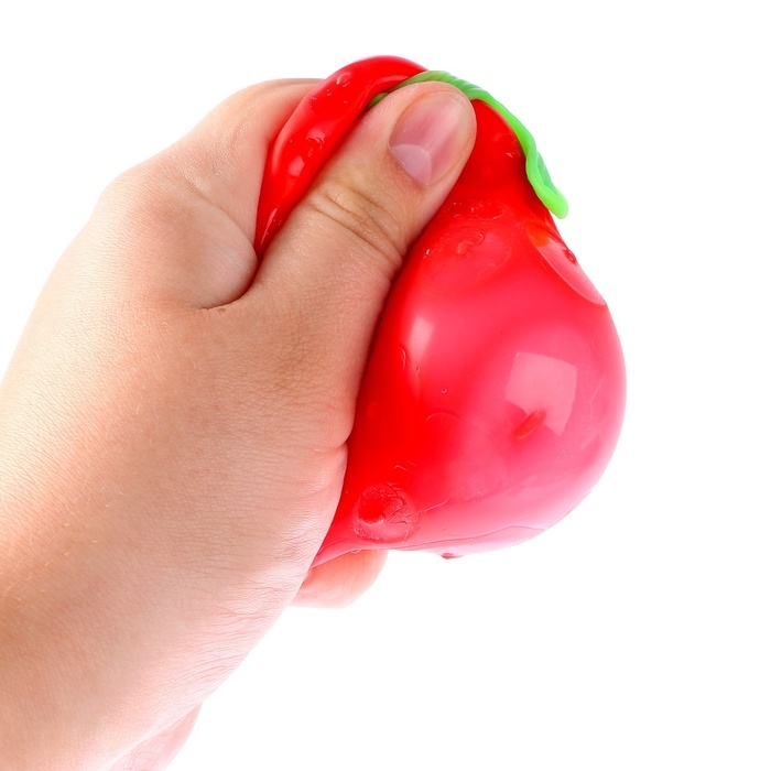 Антистресс игрушка «Клубничка», мялка с пастой Антистресс игрушка «Клубничка», мялка с пастой