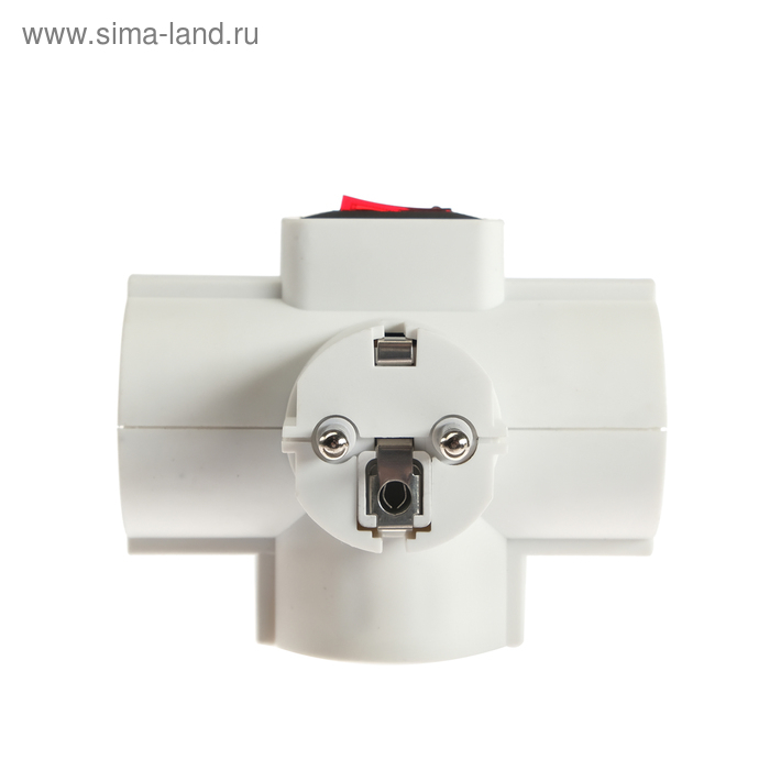 Разветвитель сетевой с защитой и с выключателем Uniel, 3 гнезда, 16 А, 3500 Вт, с/з, белый Разветвитель сетевой с защитой и с выключателем Uniel, 3 гнезда, 16 А, 3500 Вт, с/з, белый