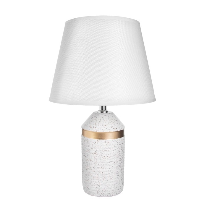 Настольная лампа Настольная лампа "Брианна" Е14 40Вт бело-золотой 22х22х36,5 см RISALUX