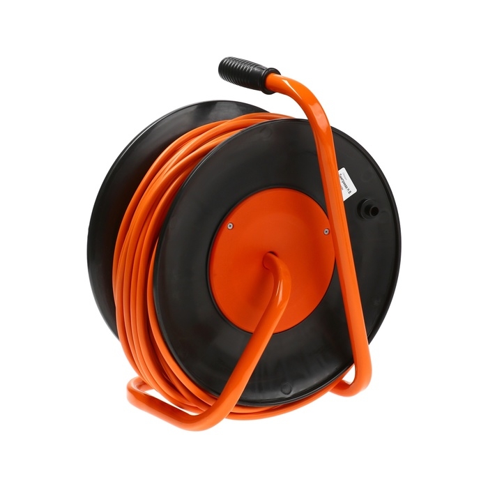 Удлинитель на катушке Luazon Lighting ЕСО, 4 розетки, 50 м, 16 А, ПВС 3х1.5 мм2, с з/к, IP 20, термовыключатель Удлинитель на катушке Luazon Lighting ЕСО, 4 розетки, 50 м, 16 А, ПВС 3х1.5 мм2, с з/к, IP 20, термовыключатель