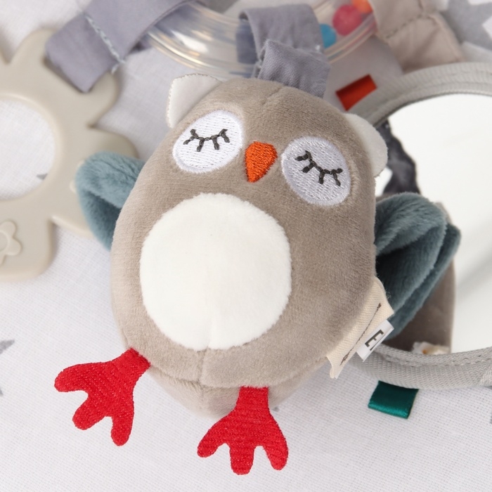 Подвеска - погремушка «Совушка», прорез., пищалка, шуршит, на кроватку, коляску, Крошка Я Подвеска - погремушка «Совушка», прорез., пищалка, шуршит, на кроватку, коляску, Крошка Я