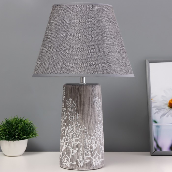 Натольная лампа Натольная лампа "Эрис" Е14 40Вт серый 28х28х46см