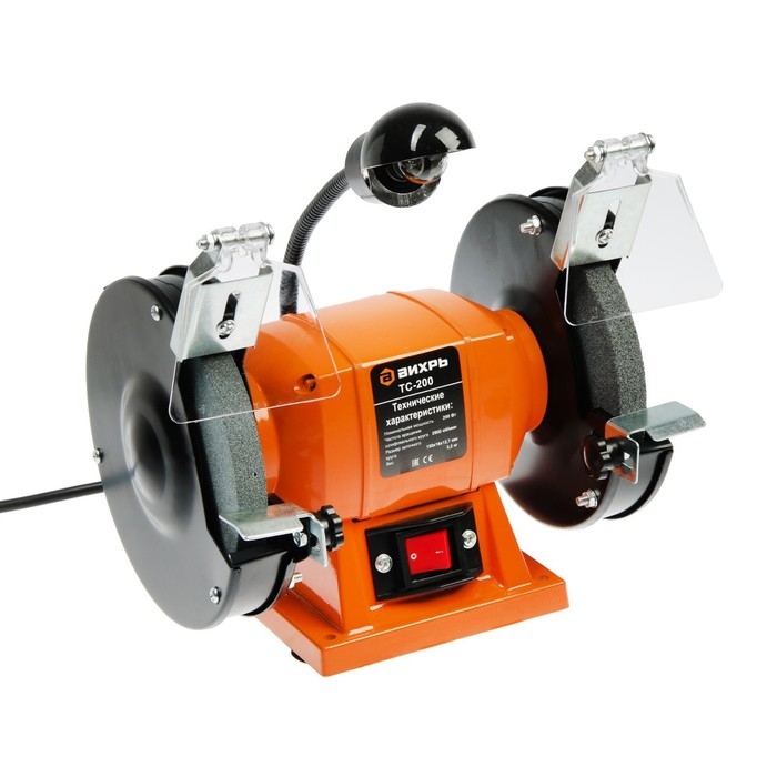 Станок точильный  Станок точильный "Вихрь" ТС-200, 200 Вт, 2950 об/мин, 150х16х12.7 мм, 220 В