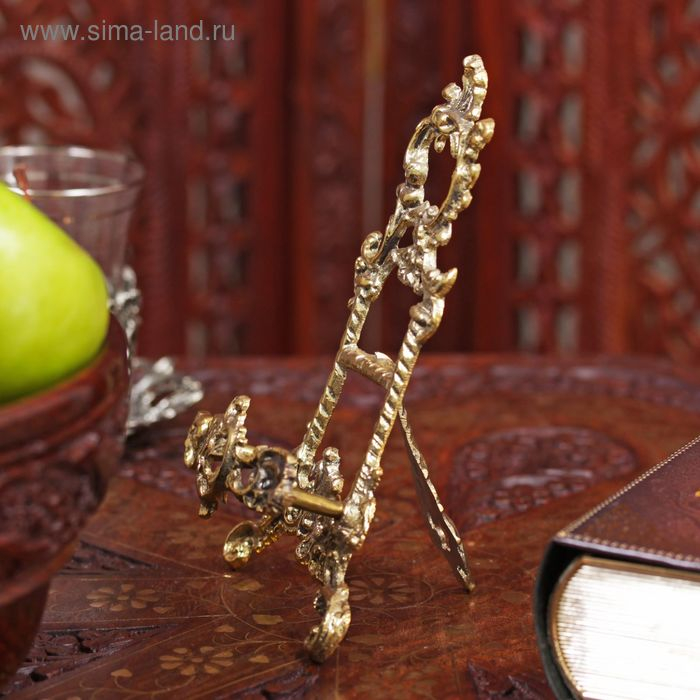 Мини мольберт  Мини мольберт "Трезубец" латунь 15х8,5х3,5 см