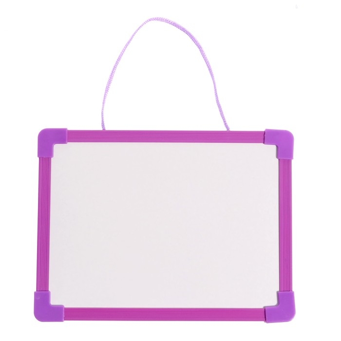 Доска для рисования двухсторонняя картонная, маркер + мел + губка, цвета МИКС Доска для рисования двухсторонняя картонная, маркер + мел + губка, цвета МИКС