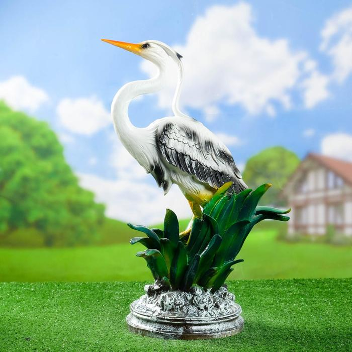 Садовая фигура Садовая фигура "Цапля средняя" 30х25х52см