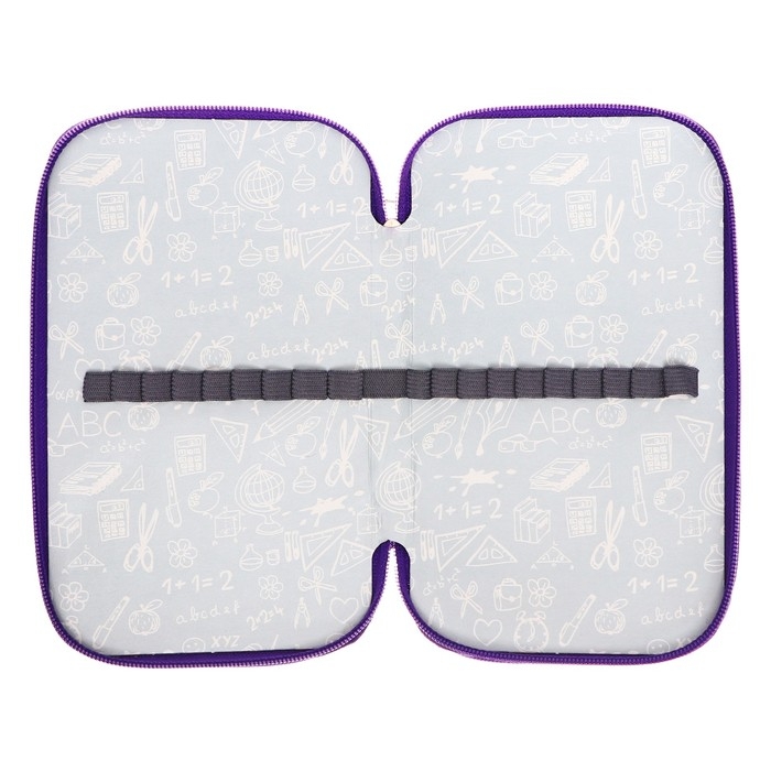 Пенал 3 секции, 125 х 205 х 55 мм, Calligrata 8П26/3 Пенал 3 секции, 125 х 205 х 55 мм, Calligrata 8П26/3 "Музыка" (с эффектом металлика) ,ламинированный картон