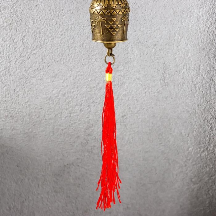 Колокольчик металл  Колокольчик металл "Пальма" 1 колокол 25х4х2,8 см