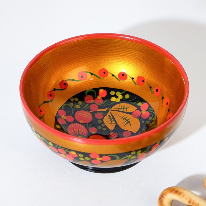 Чашка «Ягодка», средняя, 15×7 см, хохлома Чашка «Ягодка», средняя, 15×7 см, хохлома