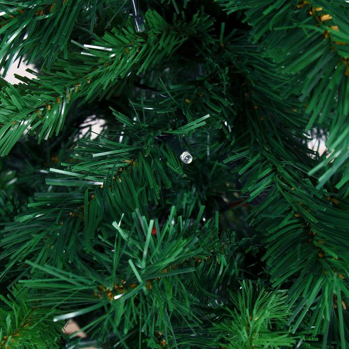 Ёлка фиброоптичесская  Ёлка фиброоптичесская "Эксклюзив" цветные огоньки, 140 см d нижнего яруса 70 см 380 веток