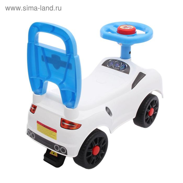 Толокар «Молния», звук, цвет белый Толокар «Молния», звук, цвет белый