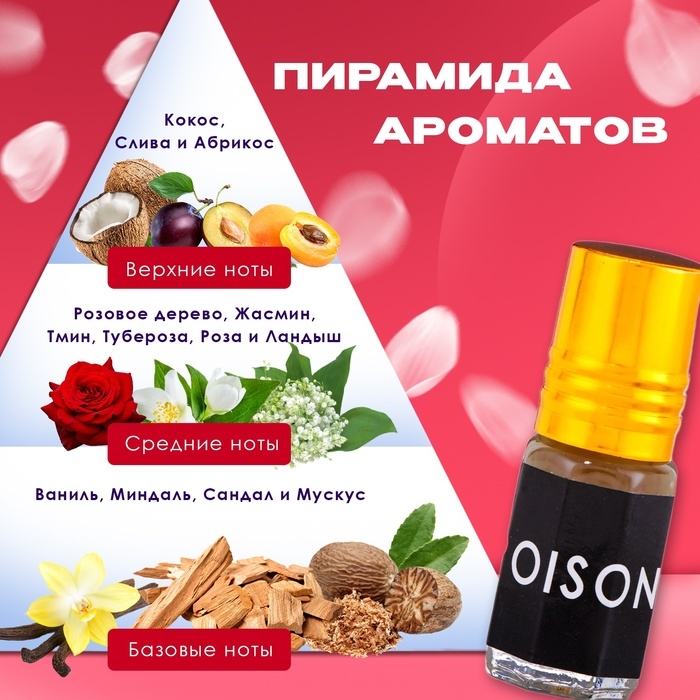 Духи масляные женские Poison, 3 мл Духи масляные женские Poison, 3 мл