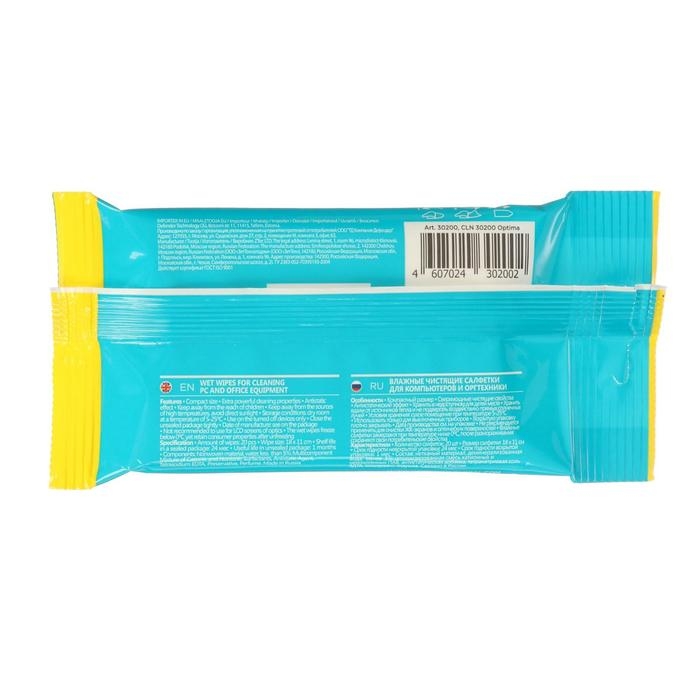 Салфетки чистящие для поверхностей, Defender Cleaning wipes, Optima, 20 штук в пакете с европодвесом Салфетки чистящие для поверхностей, Defender Cleaning wipes, Optima, 20 штук в пакете с европодвесом