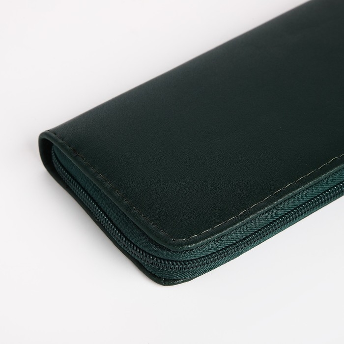Кошелёк женский на молнии, цвет зелёный Кошелёк женский на молнии, цвет зелёный