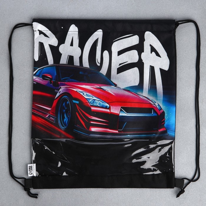 Мешок для обуви «Скорость» с прозрачным окном 30 х 40 см Мешок для обуви «Скорость» с прозрачным окном 30 х 40 см