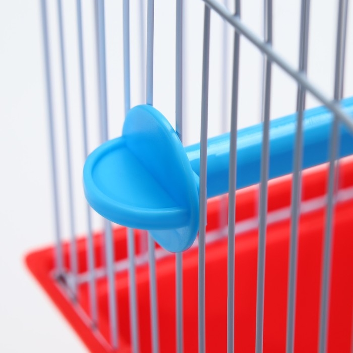 Клетка для птиц укомплектованная Bd-1/1d, 30 х 23 х 39 см, красная Клетка для птиц укомплектованная Bd-1/1d, 30 х 23 х 39 см, красная