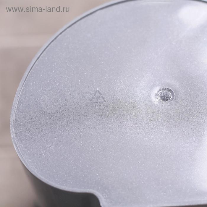 Ведро с плавающей крышкой, 8 л, цвет белый/серый Ведро с плавающей крышкой, 8 л, цвет белый/серый