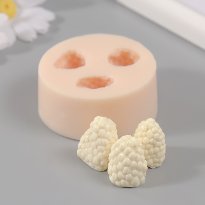 Молд силиконовый Молд силиконовый "Малина" 3 шт d-1,8 см