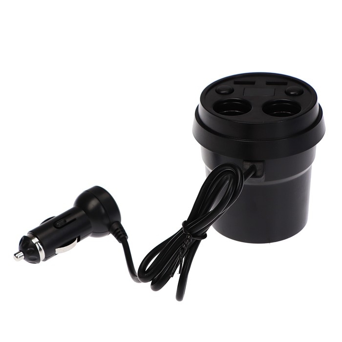 Разветвитель прикуривателя, вольтметр, 2 USB, 2 выхода, провод 50 см Разветвитель прикуривателя, вольтметр, 2 USB, 2 выхода, провод 50 см