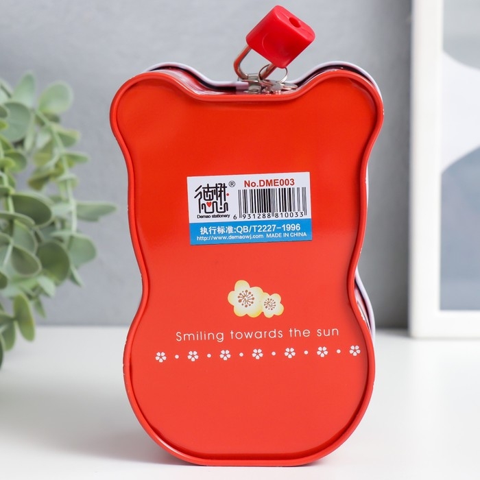 Копилка металл с замочком Копилка металл с замочком "Киска в восточном стиле" МИКС 9,5х8х14 см