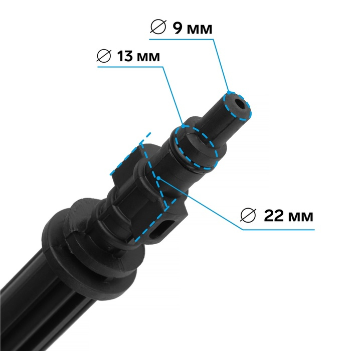 Пистолет для мойки высокого давления, 56 см, резьбовое соединение М14 Пистолет для мойки высокого давления, 56 см, резьбовое соединение М14