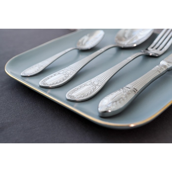 Ложка столовая «Беркли», длина 21 см, толщина 3 мм, цвет серебряный