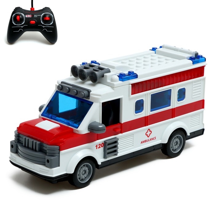 Машина радиоуправляемая «Скорая помощь», световые эффекты, работает от батареек Машина радиоуправляемая «Скорая помощь», световые эффекты, работает от батареек