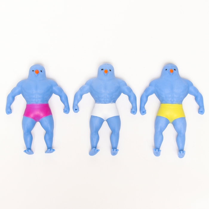 Мялка-тянучка «Утка атлет» с песком, виды МИКС Мялка-тянучка «Утка атлет» с песком, виды МИКС