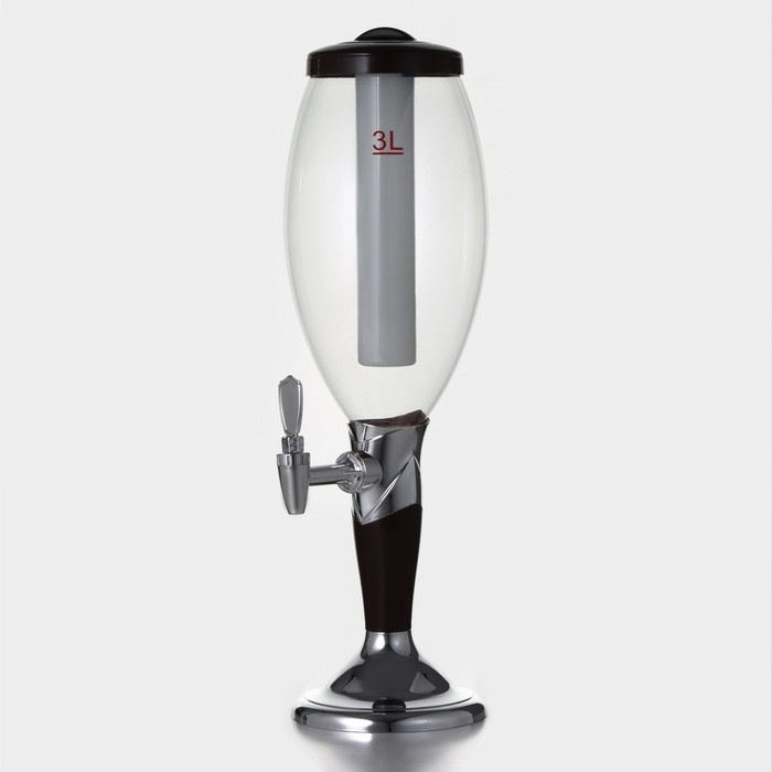 Башня пивная «Вавилон стиль», 3 л, цвет коричневый Башня пивная «Вавилон стиль», 3 л, цвет коричневый