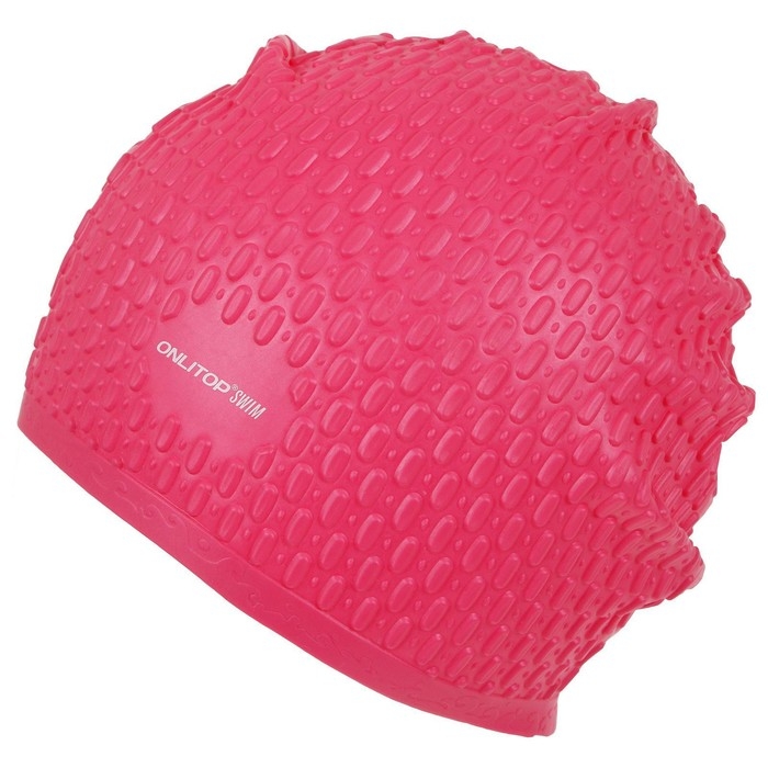 Шапочка для бассейна взрослая ONLYTOP Swim, силиконовая, обхват 54-60 см, цвета МИКС Шапочка для бассейна взрослая ONLYTOP Swim, силиконовая, обхват 54-60 см, цвета МИКС