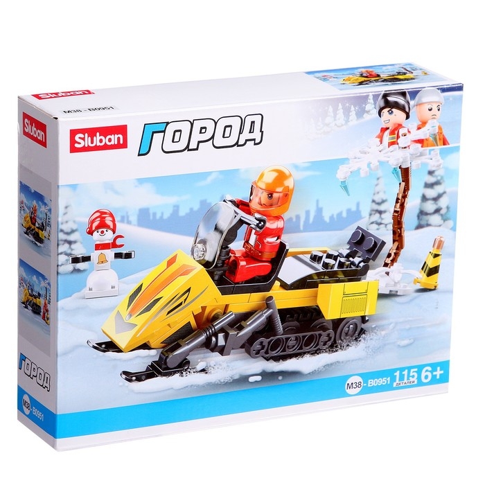 Конструктор Город «Снегоход», 115 деталей Конструктор Город «Снегоход», 115 деталей