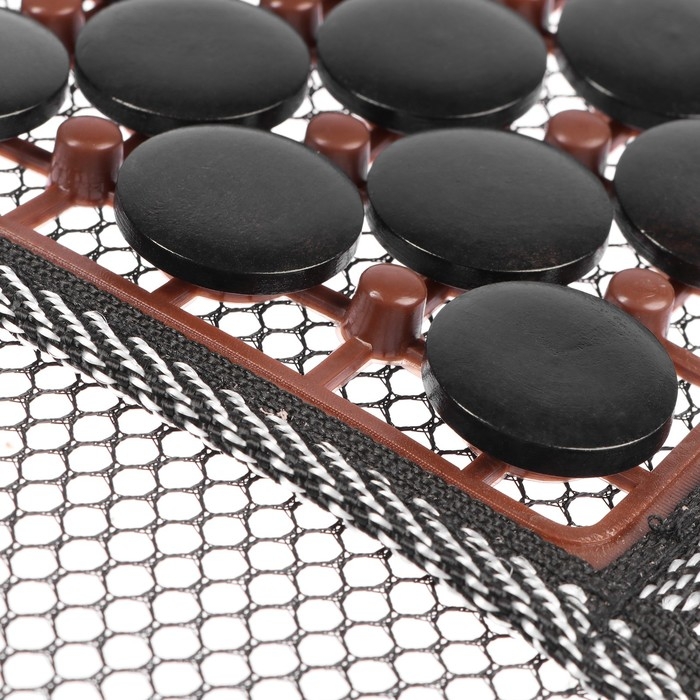 Накидка-массажер на сидение Nova Bright, с подголовником, черная, 132 х 52 см Накидка-массажер на сидение Nova Bright, с подголовником, черная, 132 х 52 см