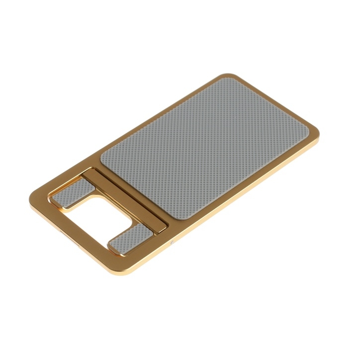 Подставка для телефона, складная, металлическая, прорезиненная, жёлтая