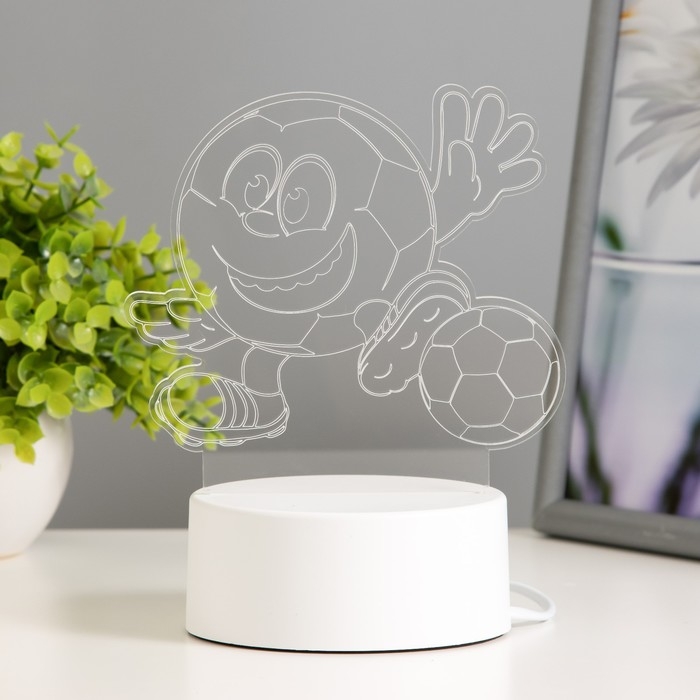 Светильник  Светильник "Футбик" LED RGB от сети 13х9,5х12,6 см RISALUX