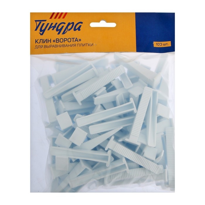 Клин Клин "Ворота" для выравнивания плитки ТУНДРА, в упаковке 100 шт.