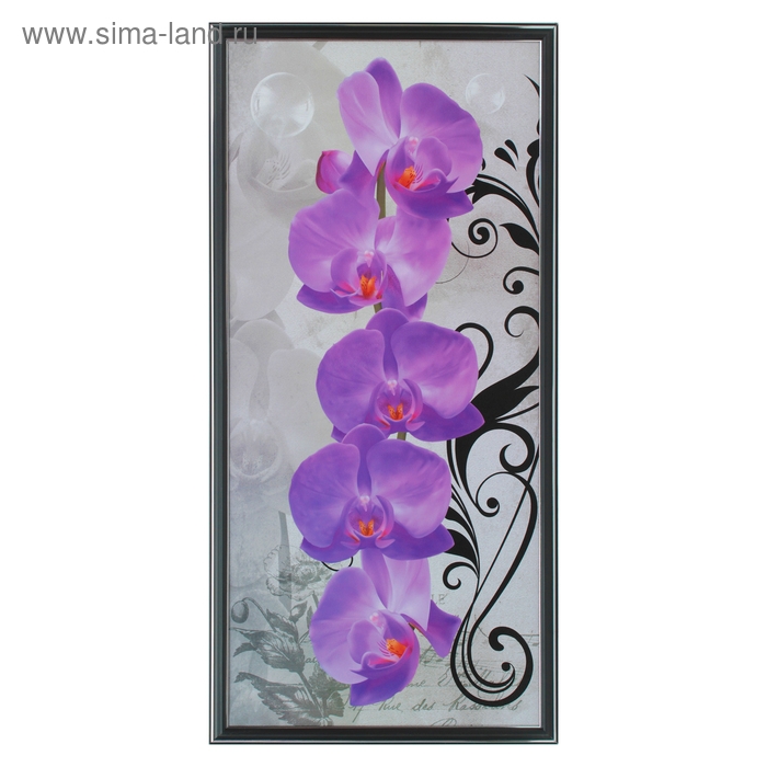 Картина  Картина "Фиолетовый фаленопсис" 36*73 см